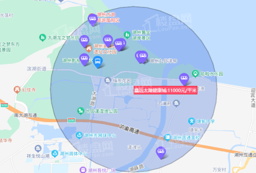 鑫远·太湖健康城位置图