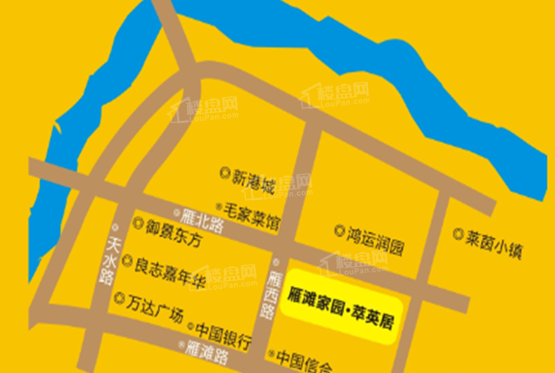 雁滩家园·萃英居位置图