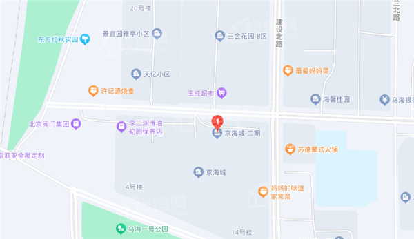 京海城二期位置图