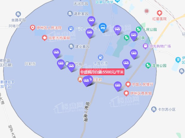 中盛·枫丹白露位置图