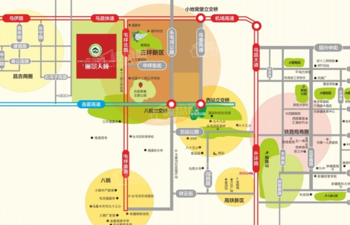 宝青·丽景天成位置图