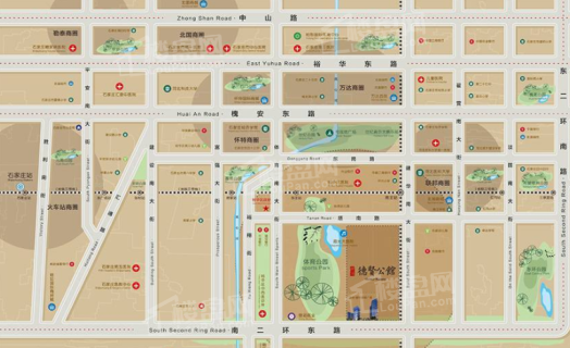 中冶盛世广场·德贤公寓位置图