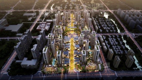 中建万科未来城市效果图