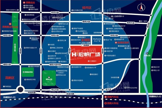 渭南宏帆广场位置图