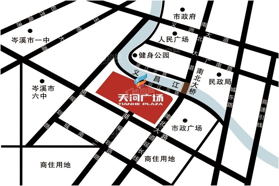 天河广场位置图