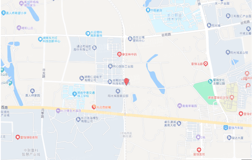 麓谷城市公园位置图