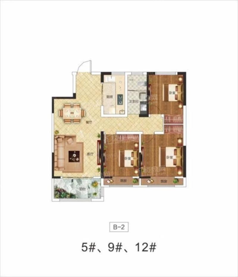 3室2厅2卫111平