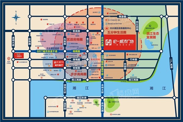 宏一·城市广场位置图