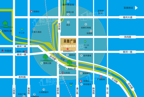 凤鸣广场位置图
