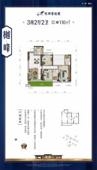 3室2厅2卫建筑面积110㎡