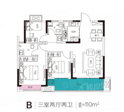 建面110.00平米