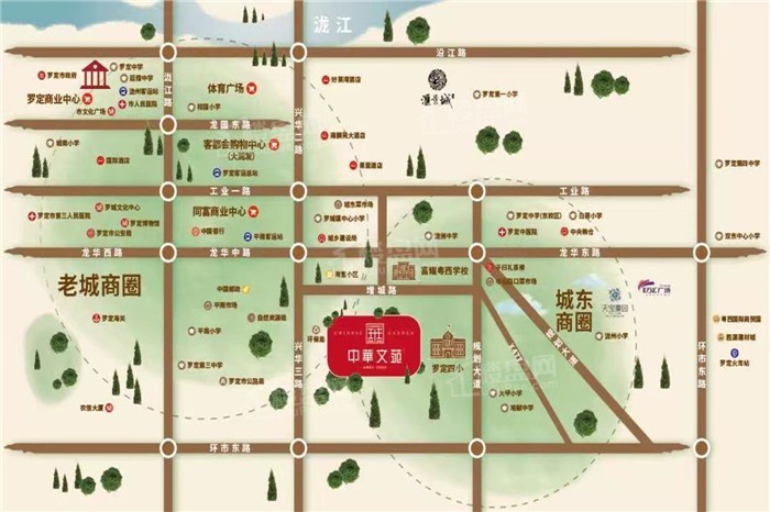 中华文苑位置图