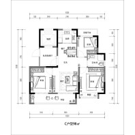 鸿翔鸿樾府98平户型图