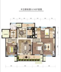 4室2厅2卫建筑面积约140平