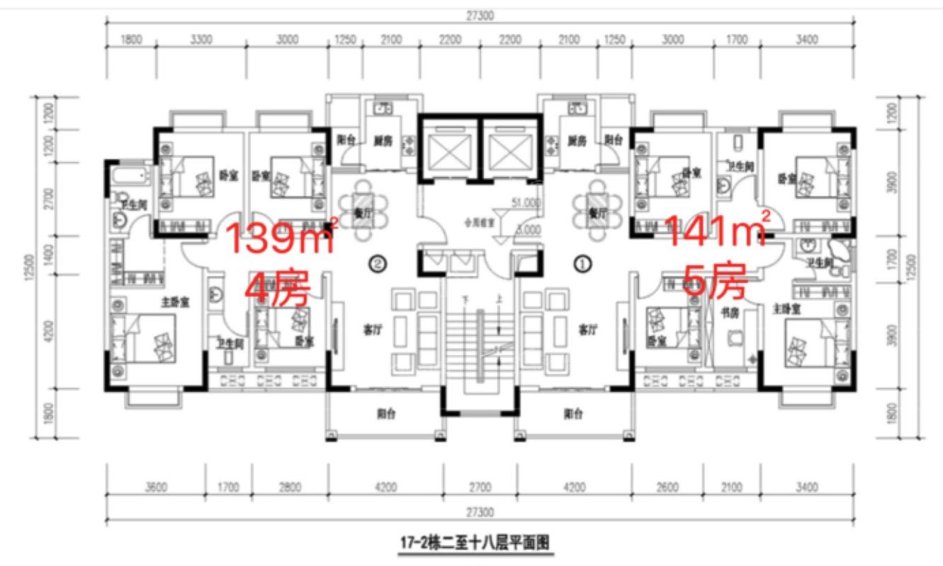 17-2栋平层图