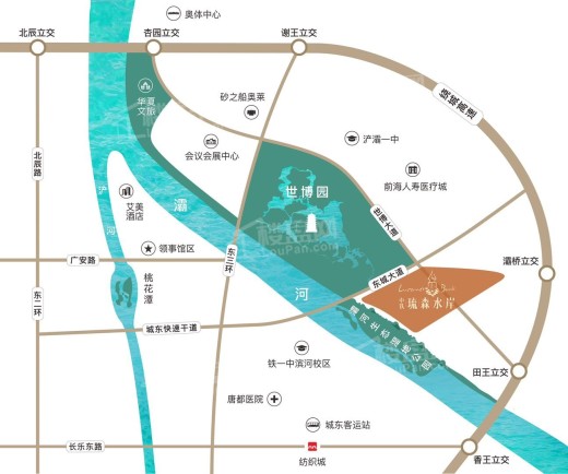 中铁·琉森水岸商铺位置图