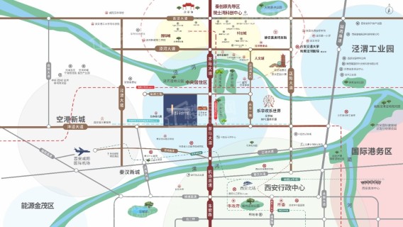 曲江荣华·学府中城位置图