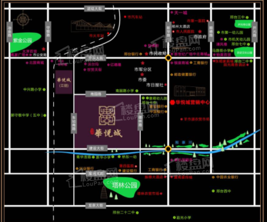 皓顺华悦城位置图