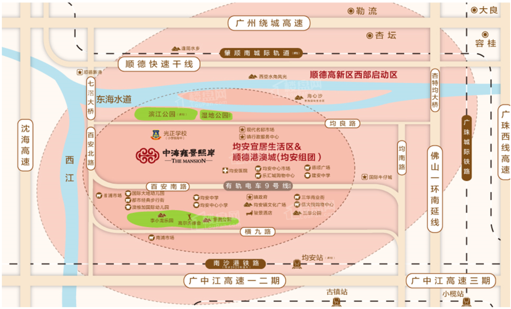 中海雍景熙岸位置图