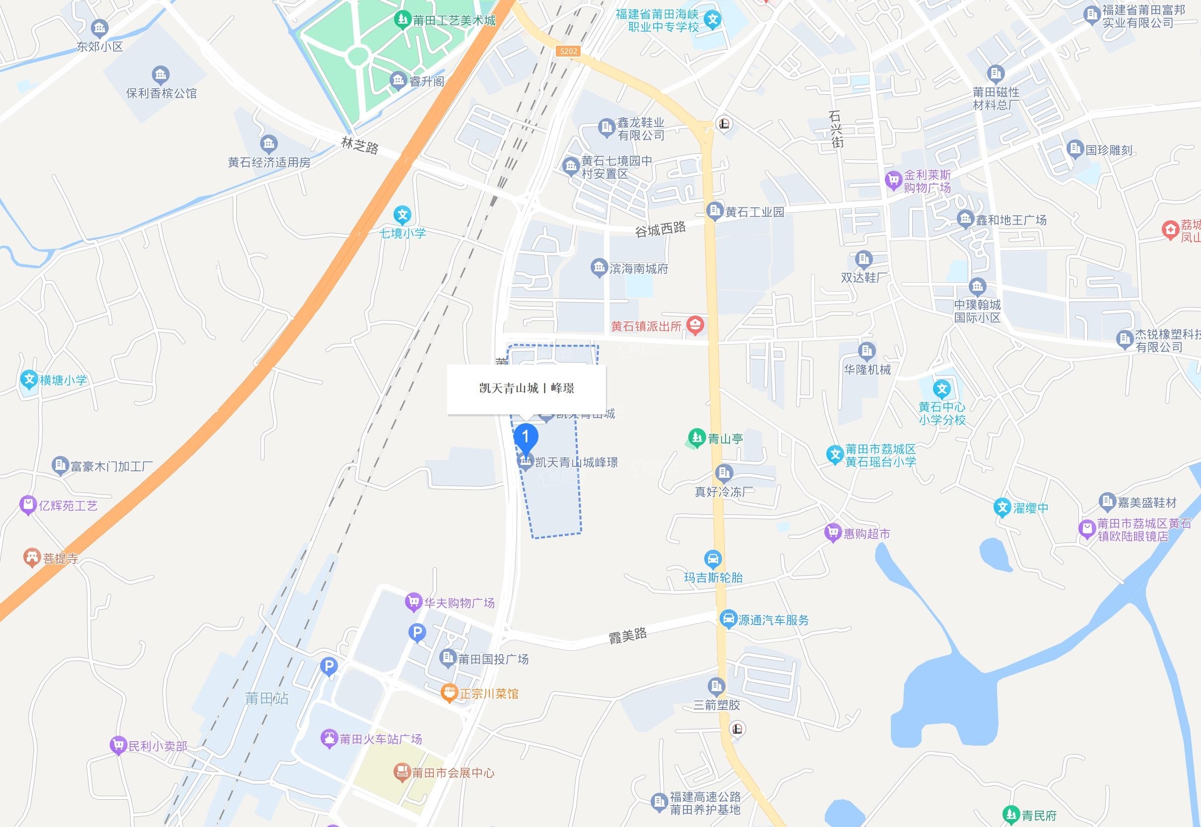 凯天青山城丨峰璟位置图
