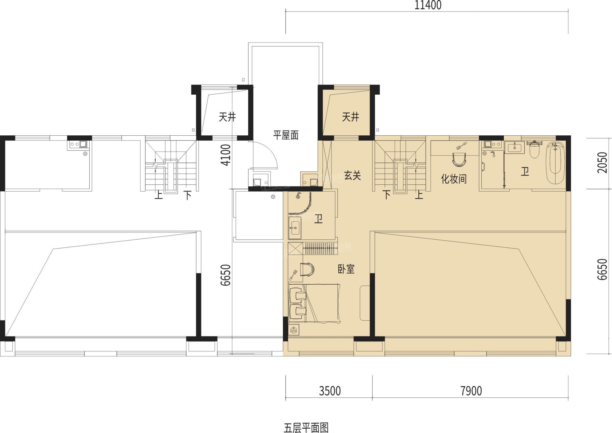 西安碧桂园央墅4室2厅3卫户型图-西安楼盘网