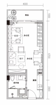 港湾汇49㎡商寓