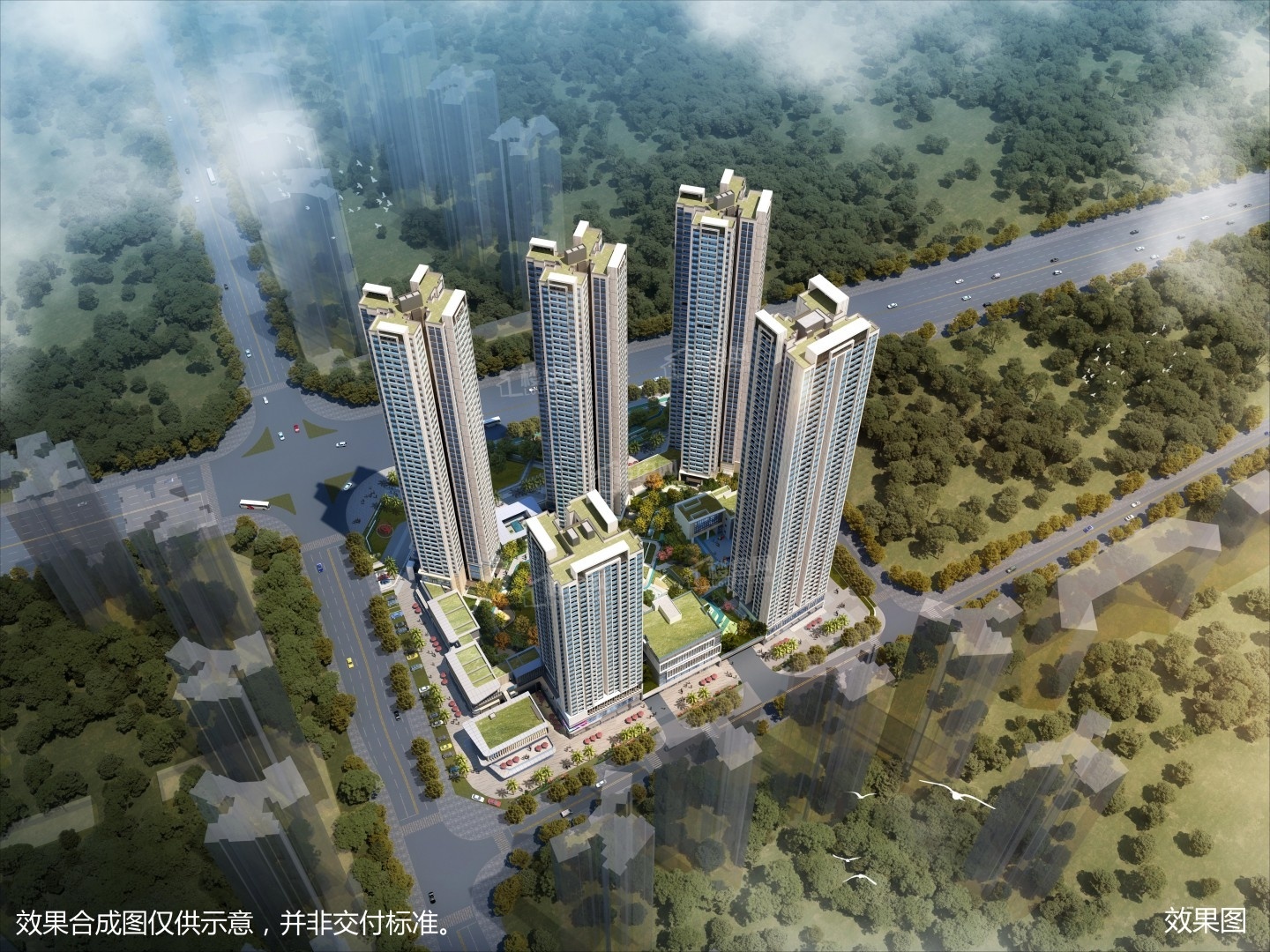 深圳保利招商雍山郡高清图