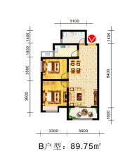 铜川七彩国际户型图