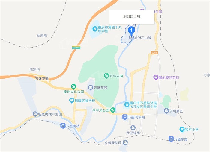 润洲江山城位置图