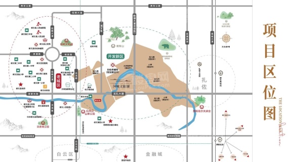 中国铁建·阳明文旅城位置图