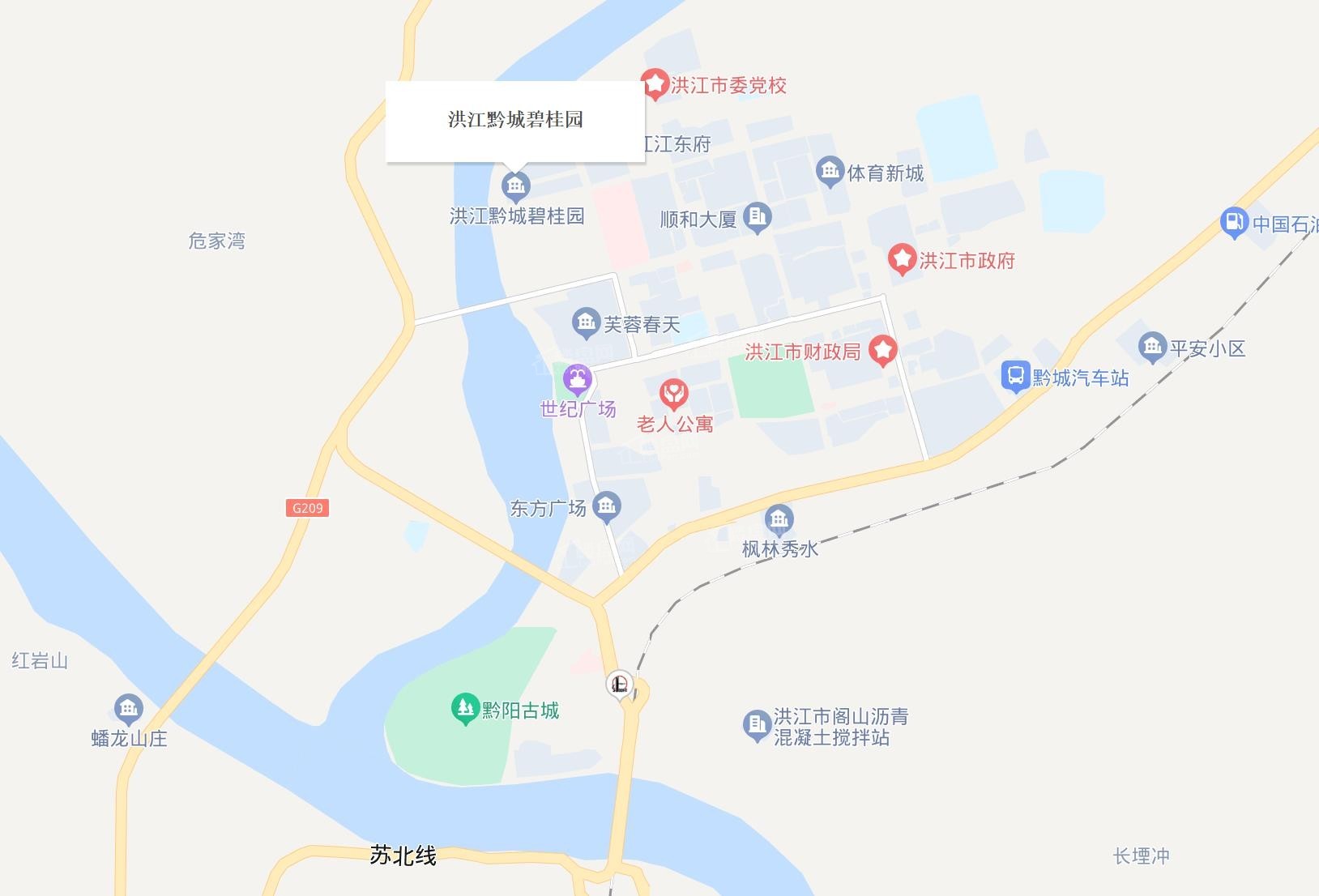 洪江碧桂园位置图