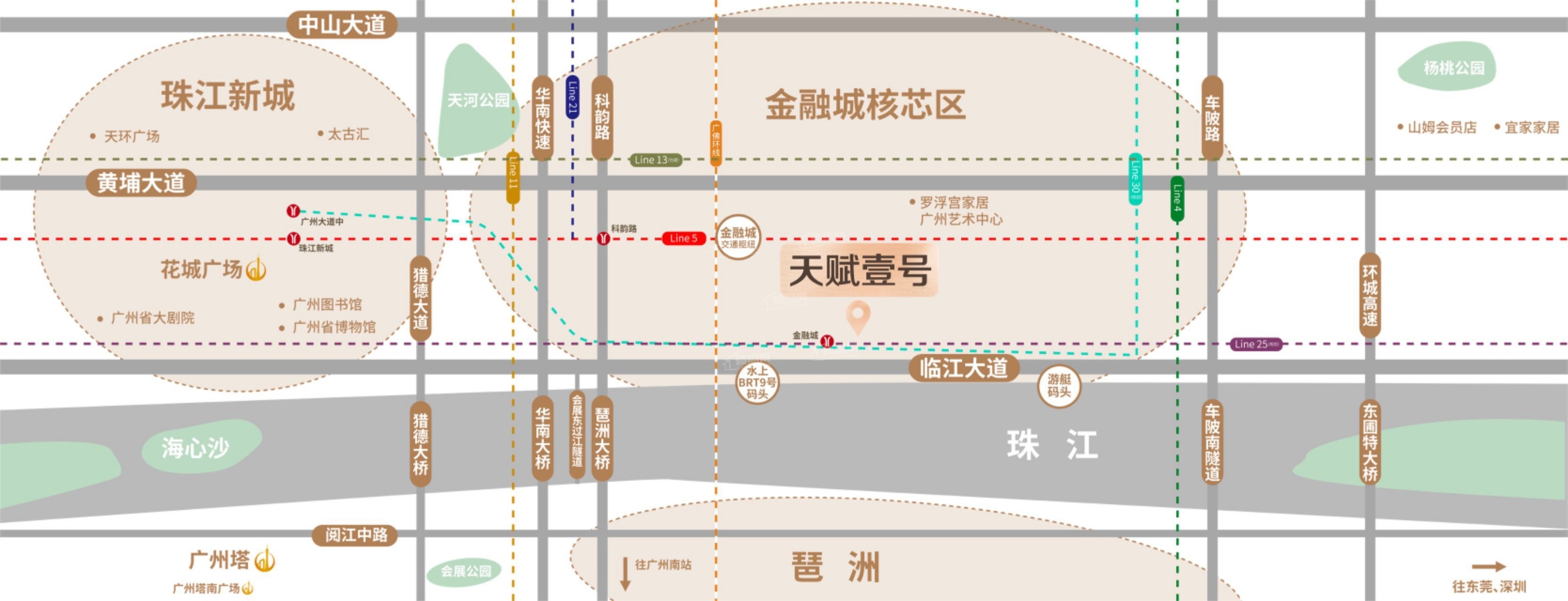 广州城投湾区金融港位置图