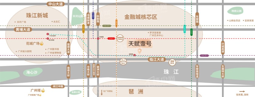 广州城投天赋壹号位置图