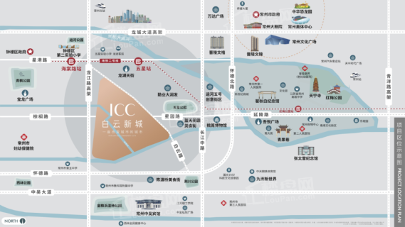 ICC白云新城晋陵文华位置图