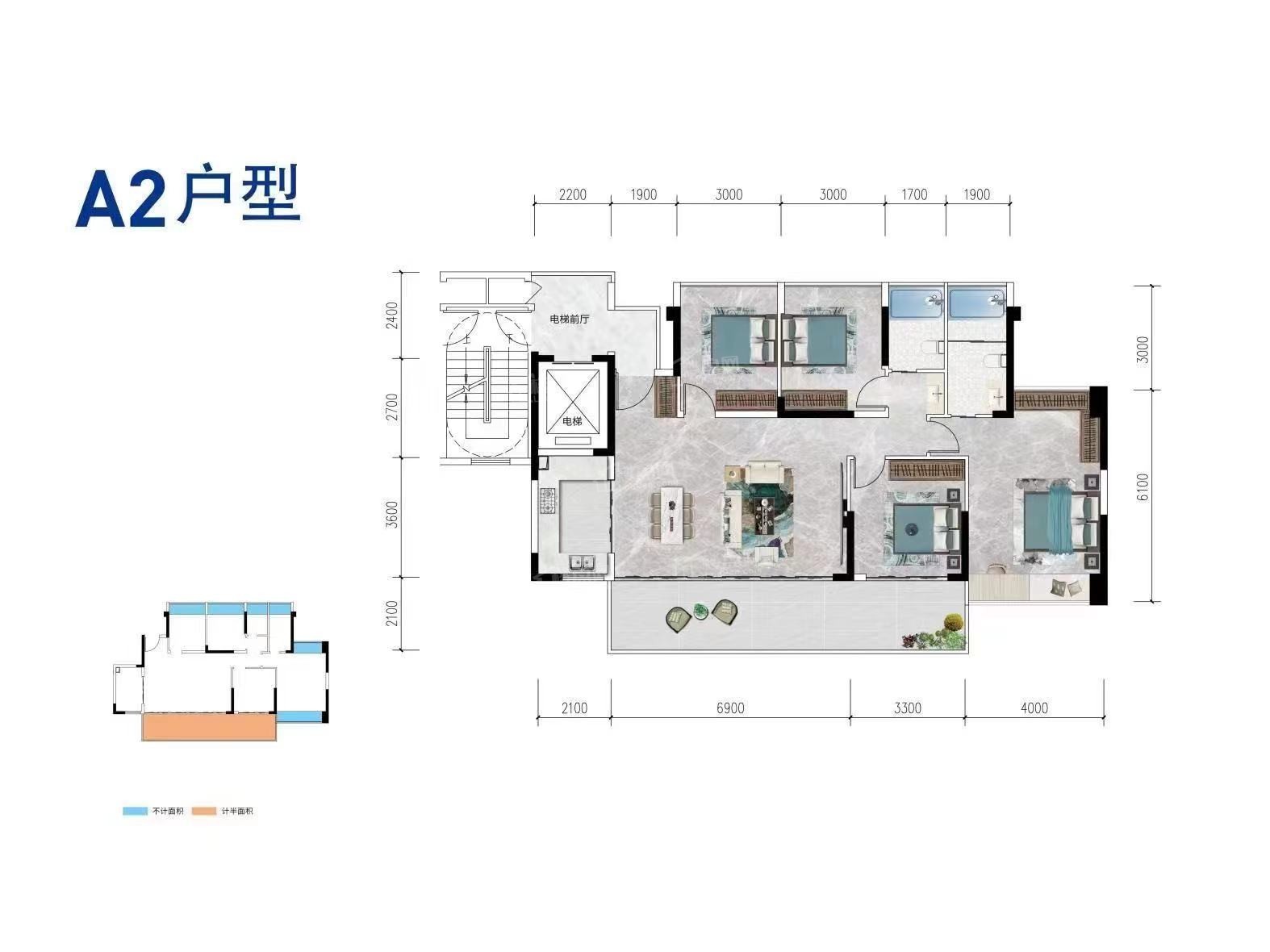 绵阳璟上江瀾璟园4室2厅2卫户型图-绵阳楼盘网