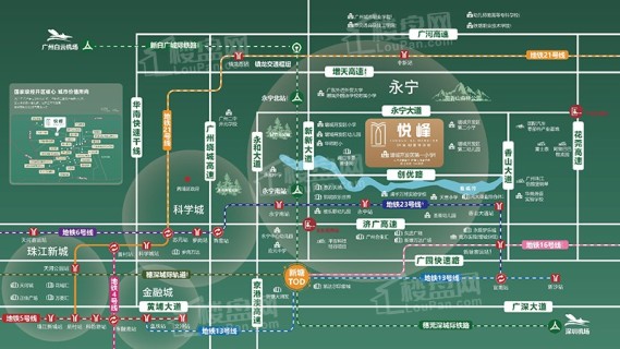 广州增城佳兆业悦峰位置图