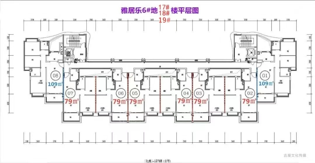 6号地16、17、18栋平层图