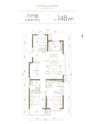 户型图-148㎡