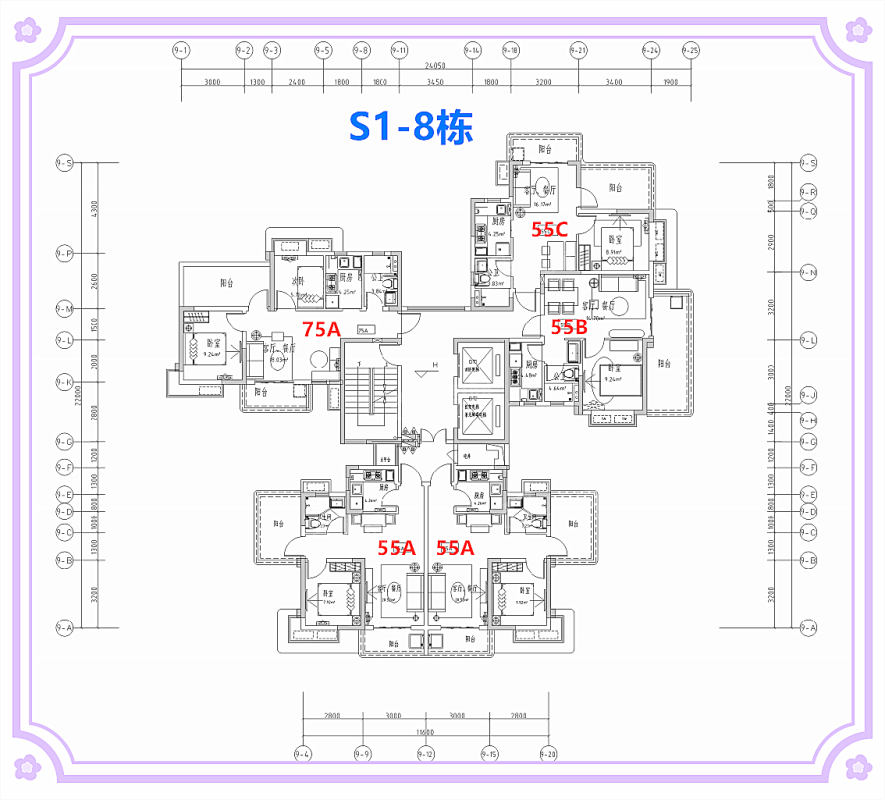S1-8栋平层图