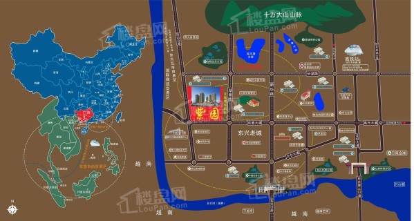 东兴紫园位置图