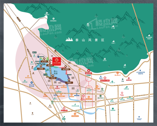 中城·悠山湖畔国际颐养社区位置图