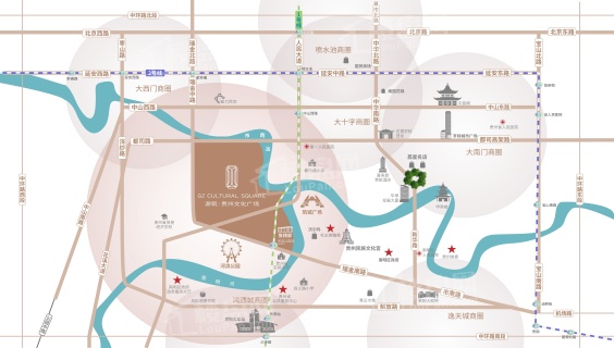 源筑·贵州文化广场位置图