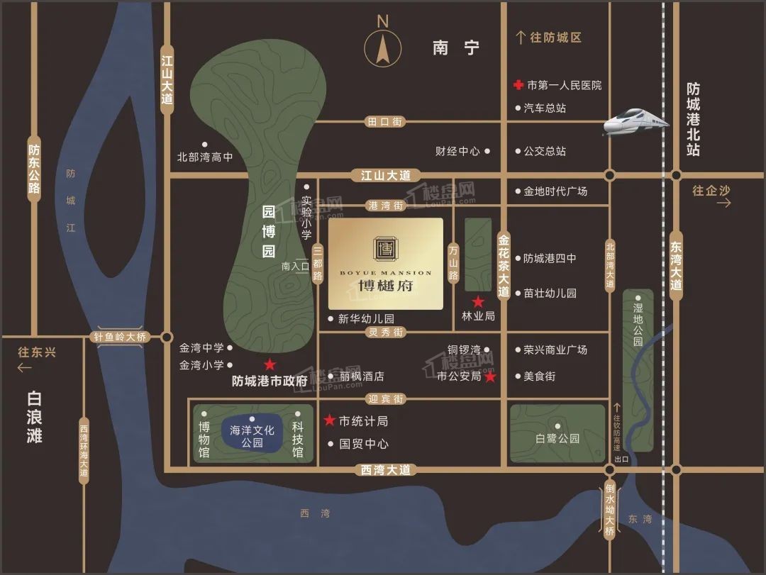 博樾府位置图