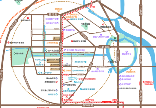 恒和金谷3期 I 群贤府位置图