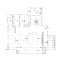 建面约145㎡，3室2厅2卫