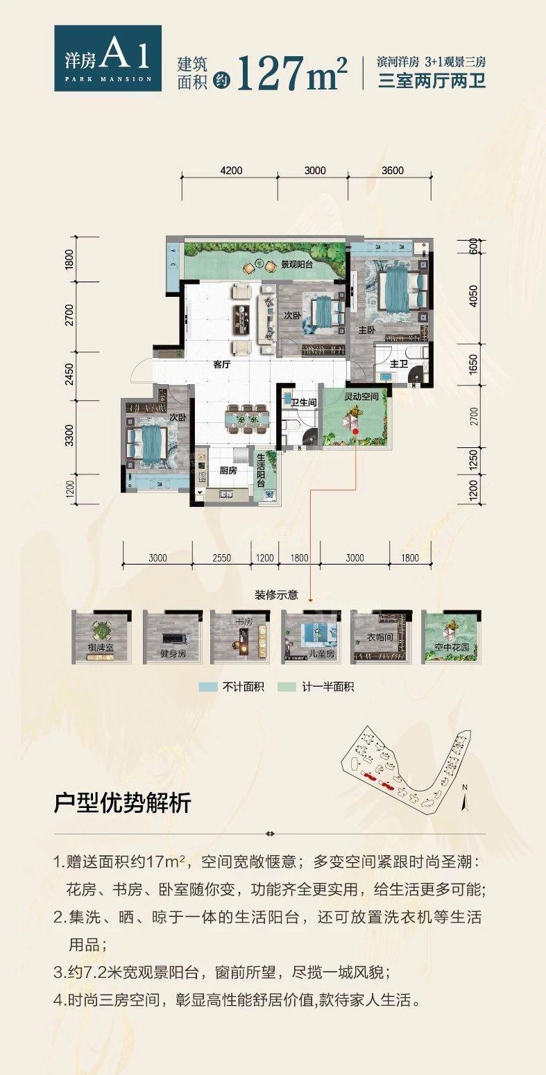 麒龙滨江境户型图