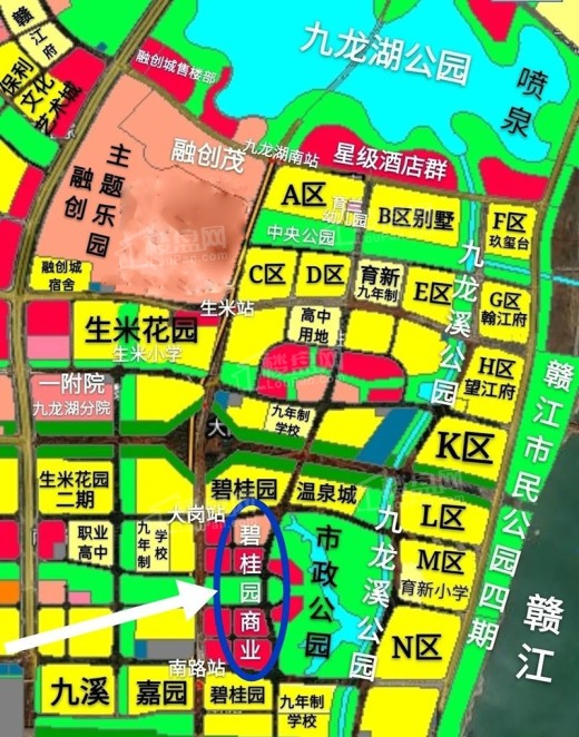 碧桂园中江温泉城位置图