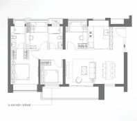 4室2厅2卫建筑面积129㎡