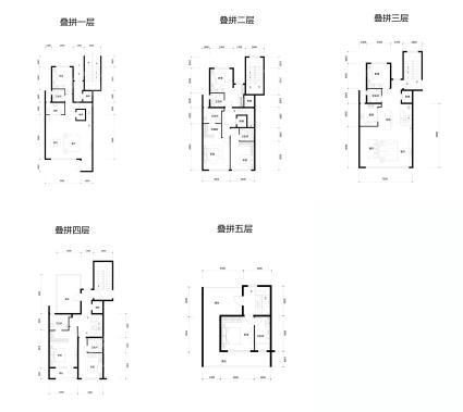 丽泽华著户型图叠拼户型图