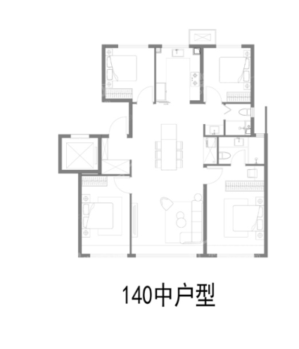 140中间户